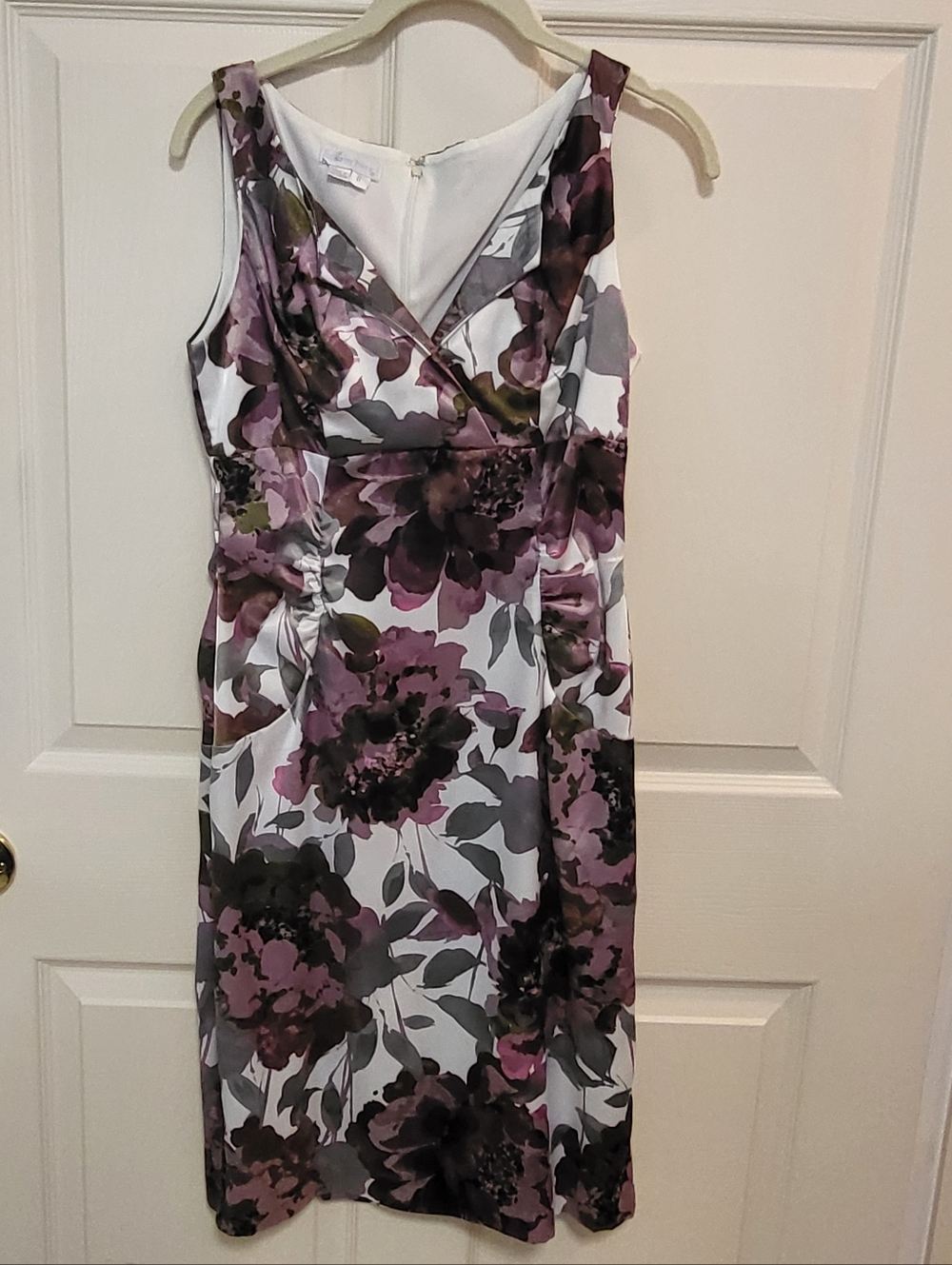 London Times Midi Sheath Floral Print Dress Size 6